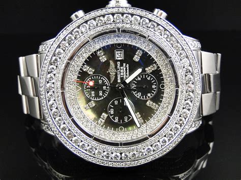 breitling watch with diamonds